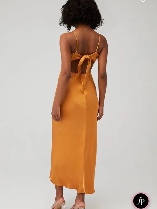 Bardot Malinda Satin Backless Midi Dress - Picture 2 of 6